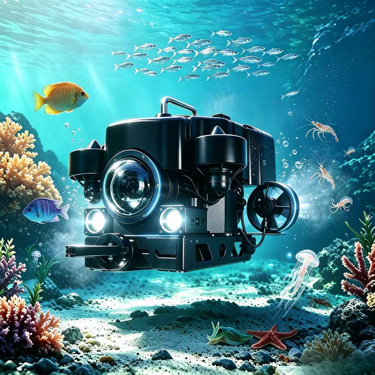 Underwater Camera - FD-Smart5T ROV 100m onderwater 5 oliegevulde