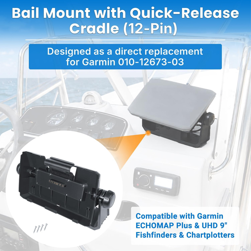 Bailbevestiging met snelkoppel - Fish Finder Mount recensie en prijs